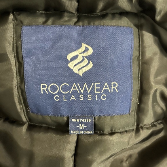 Rocawear Classic Faux Fur Hooded Belted Long Puffer Coat It looks New - Picture 9 of 9